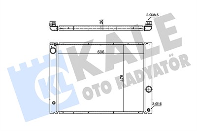 SU RADYATÖRÜ AL/PL/BRZ BMW 5 SERİSİ E60 07-10, 7 SERİSİ E65, E66, E67 05-08 
