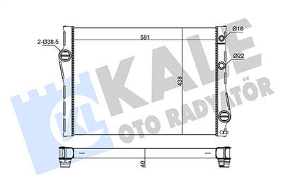 SU RADYATÖRÜ AL/PL/BRZ BMW X5 E70 08-13, X6 E71, E72 09-14 