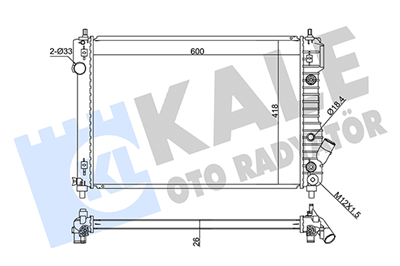 SU RADYATÖRÜ AL/PL/BRZ CHEVROLET AVEO 