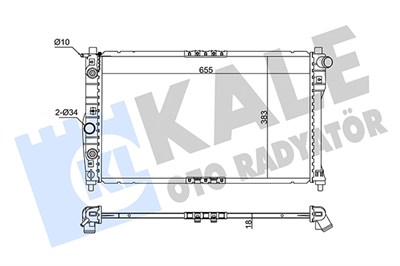 SU RADYATÖRÜ AL/PL/BRZ DAEWOO NUBIRA 1.6 16V 97-99, 2.0 16V 97=> 