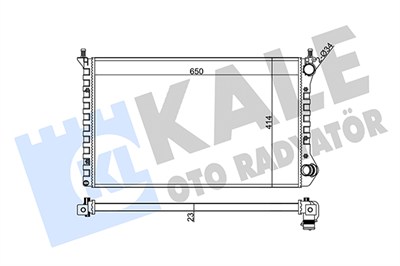 SU RADYATÖRÜ AL/PL/BRZ FIAT DOBLO CARGO 1.4 05=>, DOBLO CARGO 1.6, 1.9 D 01=> 