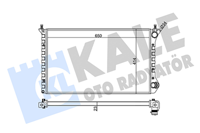 SU RADYATÖRÜ AL/PL/BRZ FIAT DOBLO CARGO 1.4 05=>, DOBLO CARGO 1.6, 1.9 D 01=> 