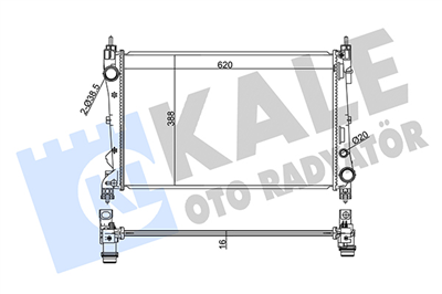 SU RADYATÖRÜ AL/PL/BRZ FIAT DOBLO III 1.3-1.4 MJT 10=>, OPEL COMBO 1.3 CDTI 12=> 
