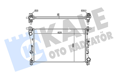 SU RADYATÖRÜ AL/PL/BRZ FIAT EGEA 1.3-1.6 MJET,1.4 BENZINLI (MT) 16=>
