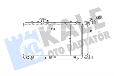 SU RADYATÖRÜ AL/PL/BRZ FIAT SEDICI 1.6 16V 06-14, 1.6 16V 4X4 06-14 