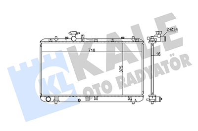 SU RADYATÖRÜ AL/PL/BRZ FIAT SEDICI 1.6 16V 06-14, 1.6 16V 4X4 06-14 
