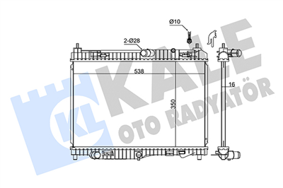 SU RADYATÖRÜ AL/PL/BRZ FORD B-MAX, ECOSPORT, FIESTA VI, FIESTA VI VAN, TOURNEO COURIER, RANSIT COURIER B460 08=> 