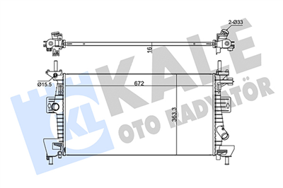 SU RADYATÖRÜ AL/PL/BRZ FORD C-MAX II 1.6 TI 10=>, FOCUS III 1.6 TI 10=> 
