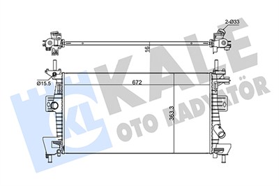 SU RADYATÖRÜ AL/PL/BRZ FORD C-MAX II 1.6 TI 10=>, FOCUS III 1.6 TI 10=> 