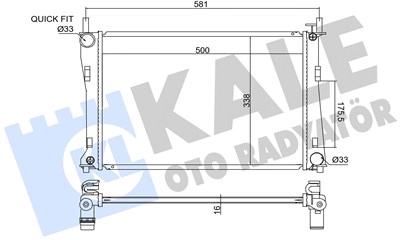SU RADYATÖRÜ AL/PL/BRZ FORD FIESTA, FUSION 1.4-1.602-06