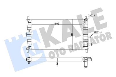 SU RADYATÖRÜ AL/PL/BRZ FORD FIESTA IV 1.0 I 96-02, 1.3 I 95-02, MAZDA 121 III 1.3 96-03 