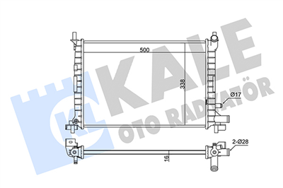 SU RADYATÖRÜ AL/PL/BRZ FORD FIESTA IV 96-02, MAZDA 121 III 1.0-1.3 HCS-1.4 