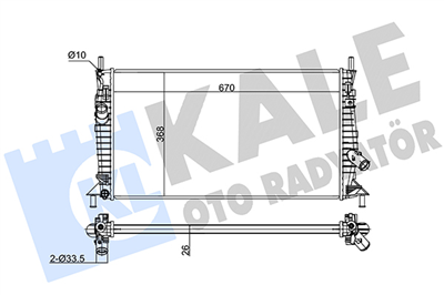 SU RADYATÖRÜ AL/PL/BRZ FORD FOCUS 1.6 TDCI 03-10, VOLVO C30, C70, S40, V50 