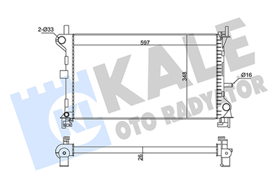 SU RADYATÖRÜ AL/PL/BRZ FORD FOCUS 1.6-2.0 98-04 