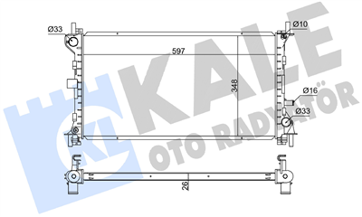 SU RADYATÖRÜ AL/PL/BRZ FORD FOCUS 2.0 98=> 