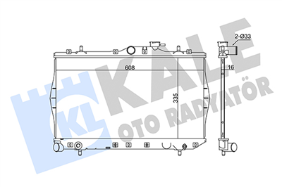 SU RADYATÖRÜ AL/PL/BRZ HYUNDAI ACCENT I 1.3-1.5 95-00 