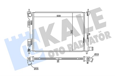 SU RADYATÖRÜ AL/PL/BRZ HYUNDAİ ACCENT IV BLUE , VELOSTER , KIA RIO III, SALOON 1.25 CVVT, 1.4, 1.6 GDI 10=> 