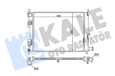 SU RADYATÖRÜ AL/PL/BRZ HYUNDAİ ACCENT IV BLUE , VELOSTER , KIA RIO III, SALOON 1.25 CVVT, 1.4, 1.6 GDI 10=> 