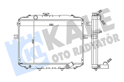 SU RADYATÖRÜ AL/PL/BRZ HYUNDAI H100 2.5 TD 93-00 