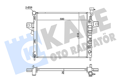 SU RADYATÖRÜ AL/PL/BRZ JEEP GRAND CHEROKEE II 4.7 V8 4X4 99-05 