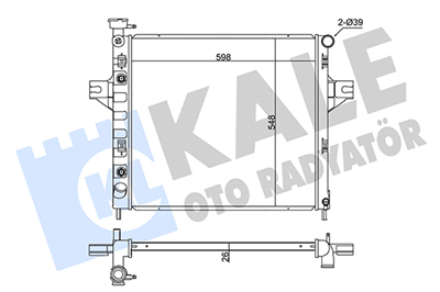 SU RADYATÖRÜ AL/PL/BRZ JEEP GRAND CHEROKEE II 4.0 4X4 99-05 