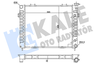 SU RADYATÖRÜ AL/PL/BRZ JEEP GRAND CHEROKEE 5.2 I 4X4 92-99, 5.9 I 4X4 97-99 
