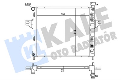 SU RADYATÖRÜ AL/PL/BRZ JEEP GRAND CHEROKEE II 4.7 V8 4X4 99-05 