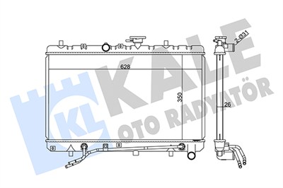 SU RADYATÖRÜ AL/PL/BRZ KIA RIO (350x628x26) 