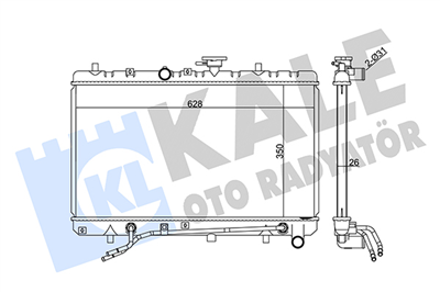 SU RADYATÖRÜ AL/PL/BRZ KIA RIO (350x628x26) 