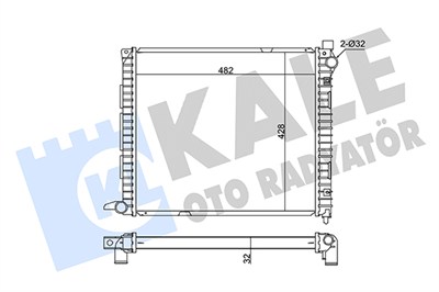 SU RADYATÖRÜ AL/PL/BRZ LAND ROVER FREELANDER 2.0 DI 4X4 98-00 