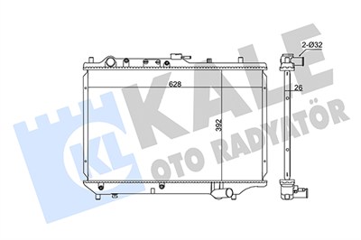 SU RADYATÖRÜ AL/PL/BRZ MAZDA 323 C IV 1.6 89-91, 1.6 16V 91-94, 1.8 16V 89-94 