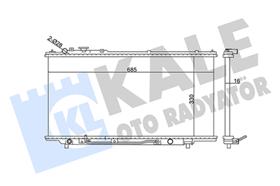 SU RADYATÖRÜ AL/PL/BRZ MAZDA 323 C V 1.5-1.8 16V 94-98 (330x688x16) 