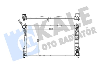 SU RADYATÖRÜ AL/PL/BRZ MERCEDES-BENZ C SERİSİ W203 00-07 