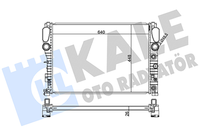 SU RADYATÖRÜ AL/PL/BRZ MERCEDES-BENZ CLS SERİSİ C219 04-10, E SERİSİ W211 02-08 