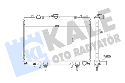 SU RADYATÖRÜ AL/PL/BRZ MITSUBISHI L200 2.5 D 96-07 