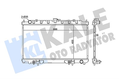 SU RADYATÖRÜ AL/PL/BRZ NISSAN MAXIMA QX V 2.0-3.0 V6 24V 00-03 