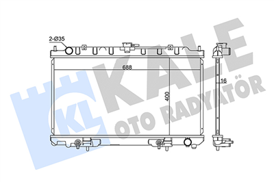 SU RADYATÖRÜ AL/PL/BRZ NISSAN MAXIMA QX V 2.0-3.0 V6 24V 00-03 