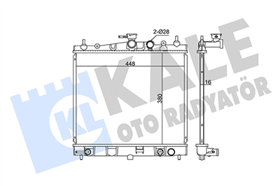 SU RADYATÖRÜ AL/PL/BRZ NISSAN MICRA III 1.2-1.4 16V 03-10 