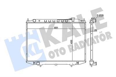 SU RADYATÖRÜ AL/PL/BRZ NISSAN PICK-UP 2.5 DI 02-10 