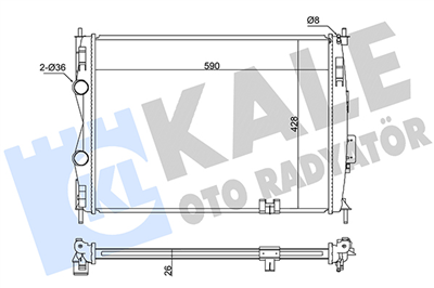 SU RADYATÖRÜ AL/PL/BRZ NISSAN QASHQAI, QASHQAI +2, 1.6-2.0 07=> 