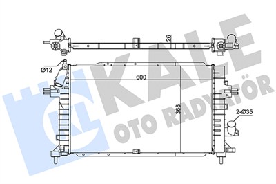 SU RADYATÖRÜ AL/PL/BRZ OPEL ASTRA H 1.3-1.7-1.9 CDTI 04=>, ZAFIRA 1.7, 1.9 CDTI 05=> 