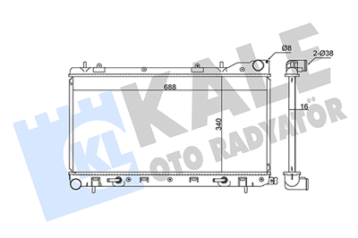 SU RADYATÖRÜ AL/PL/BRZ SUBARU FORESTER 2.0 AWD 97-02 (340x688x16) 