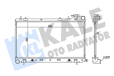 SU RADYATÖRÜ AL/PL/BRZ SUBARU FORESTER 2.0-2.5 02=> 