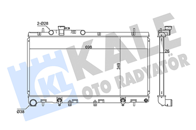 SU RADYATÖRÜ AL/PL/BRZ SUBARU OUTBACK 3.0 H6 AWD 00-03 