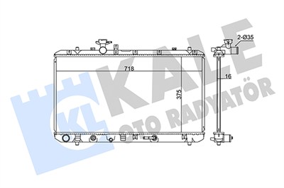 SU RADYATÖRÜ AL/PL/BRZ SUZUKI SX4 1.6 VVT 06=>, 1.6 VVT 4X4 06=> 