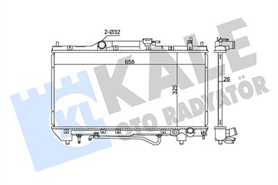 SU RADYATÖRÜ AL/PL/BRZ TOYOTA AVENSIS 2.0 97-00 