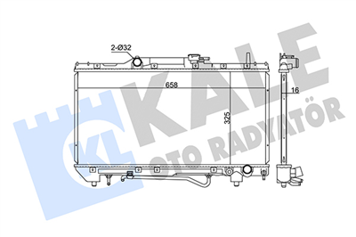 SU RADYATÖRÜ AL/PL/BRZ TOYOTA CARINA E 2.0 I 93-97, 2.0 GLI 92-97 