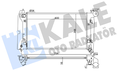 SU RADYATÖRÜ AL/PL/BRZ TOYOTA COROLLA 1.4-1.6 VVTI 