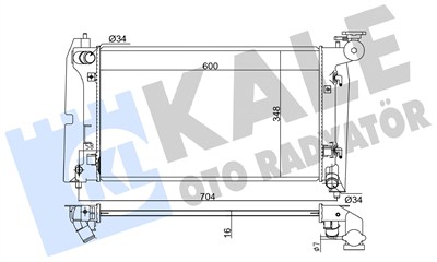 SU RADYATÖRÜ AL/PL/BRZ TOYOTA COROLLA 1.4-1.6 VVTI 