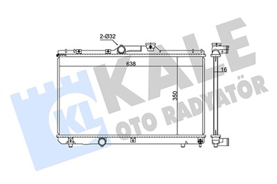 SU RADYATÖRÜ AL/PL/BRZ TOYOTA COROLLA E10 1.3 12V 92-97, 1.3 XLI 95-97, 1.3 XLI 16V 92-95, 1.6 92-97,E11